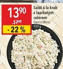 Salát a la krab s řapíkatým celerem