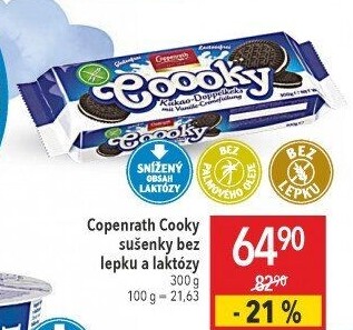 Sušenky bez lepku a laktózy Cooky Coppenrath