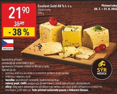 Sýr Excelent Gold Moravia