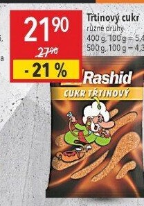 Třtinový cukr Dr. Rashid