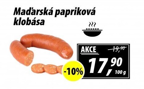 Maďarská papriková klobása