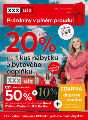 akční leták XXXLutz 8.8.2022-21.8.2022