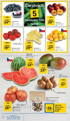 akční leták Tesco 10.8.2022-16.8.2022