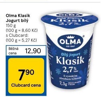 Bílý jogurt Klasik Olma