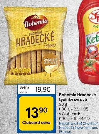 Hradecké tyčinky Bohemia