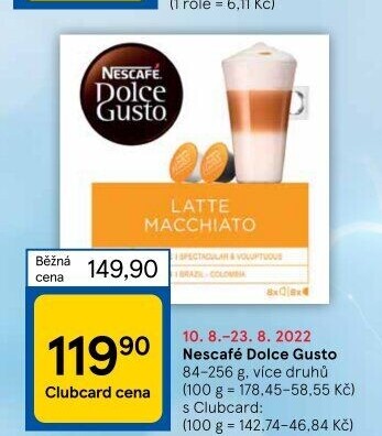 Kapsle Dolce Gusto Nescafé