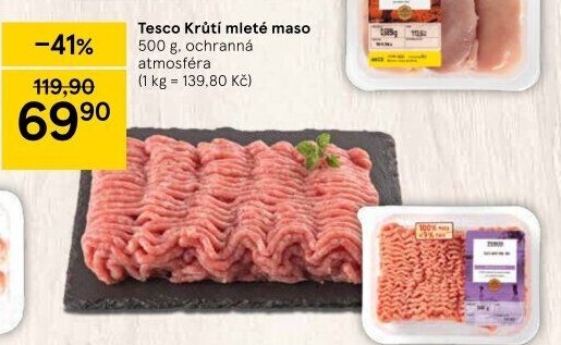 Krůtí mleté maso Tesco