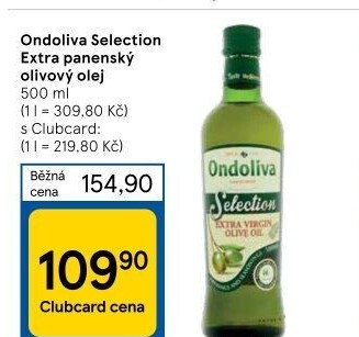 Olivový olej extra panenský Selection Ondoliva