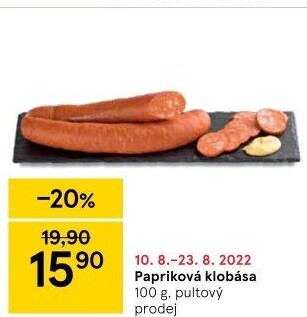 Papriková klobása