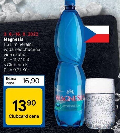 Přírodní voda Magnesia