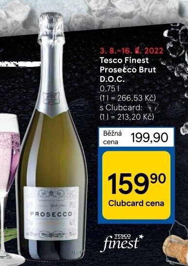 Prosecco brut DOC Tesco finest