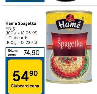 Špagetka Hamé