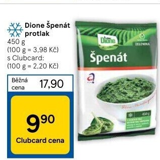 Špenát mražený Dione