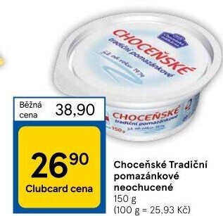 Tradiční pomazánkové Choceňské