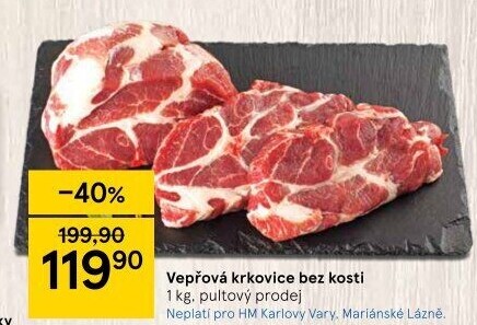 Vepřová krkovice bez kosti