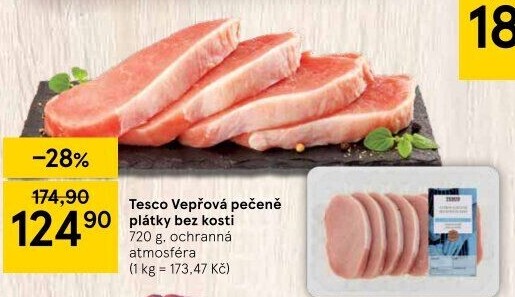 Vepřová pečeně bez kosti Tesco