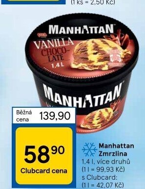 Zmrzlina v kelímku Manhattan Nestlé