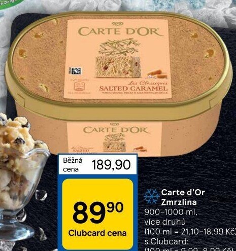 Zmrzlina ve vaničce Carte D'