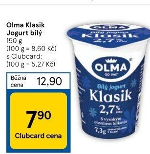 Bílý jogurt Klasik Olma