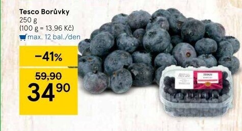Borůvky Tesco