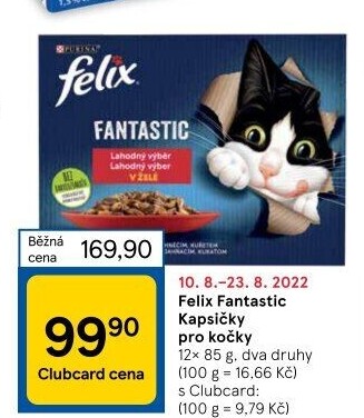 Kapsičky pro kočky Fantastic Felix Purina