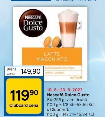Kapsle Dolce Gusto Nescafé