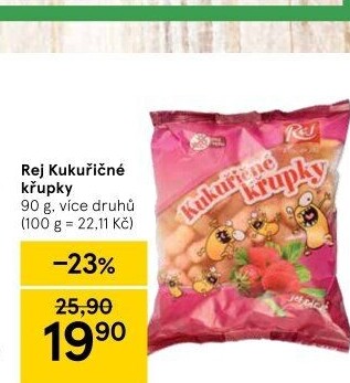 Kukuřičné křupky Rej