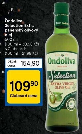 Olivový olej extra panenský Selection Ondoliva