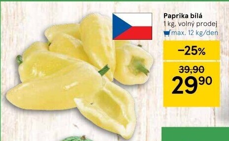 Paprika bílá
