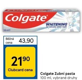 Pasty na zuby Colgate