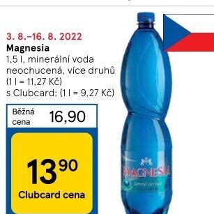 Přírodní voda Magnesia
