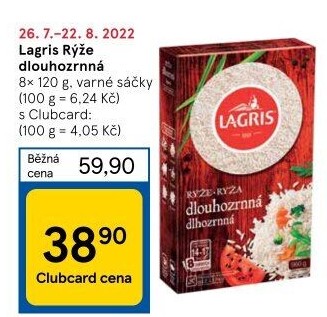 Rýže dlouhozrnná Lagris