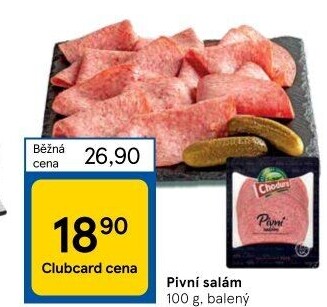 Salám pivní Beskydské uzeniny Chodura