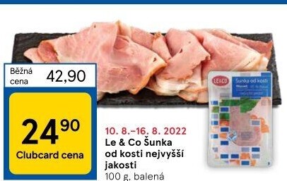 Šunka od kosti nejvyšší jakosti LE&amp