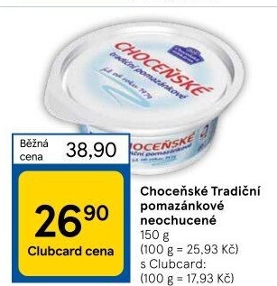 Tradiční pomazánkové Choceňské
