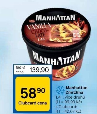Zmrzlina v kelímku Manhattan Nestlé