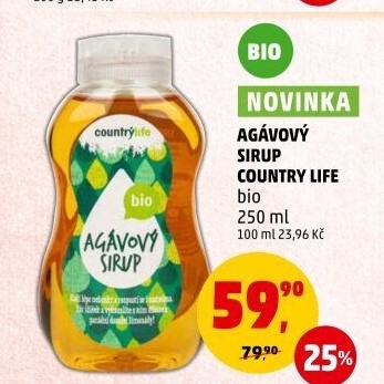 Agávový sirup Bio Country Life