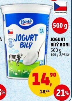 Bílý jogurt Boni