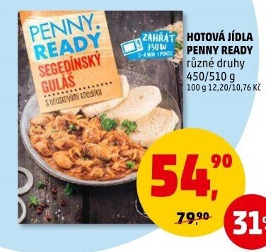 Hotová jídla Penny Ready