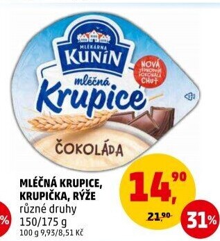 Mléčná krupice Kunín
