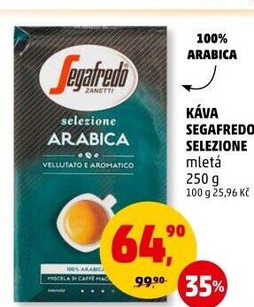 Mletá káva Selezione Arabica Segafredo