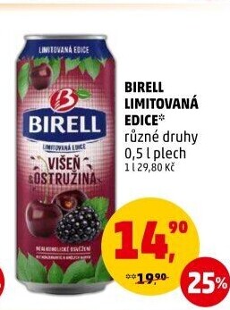Nealkoholické pivo ochucené Birell