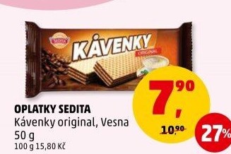 Oplatky Kávenky Sedita