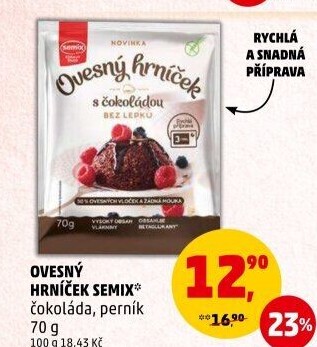 Ovesný hrníček bez lepku Semix