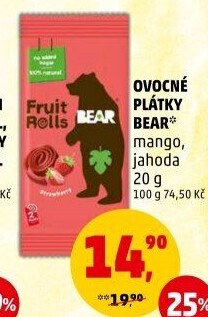 Ovocné pásky Bear Yoyo