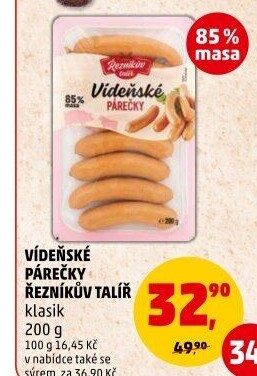 Párky vídeňské Řezníkův talíř