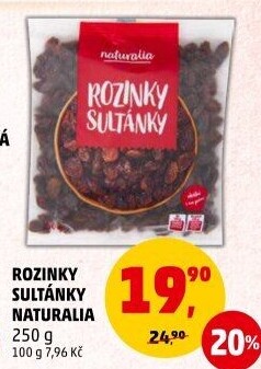 Rozinky Sultánky Naturalia