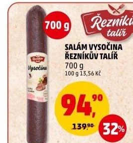 Salám Vysočina Řezníkův talíř