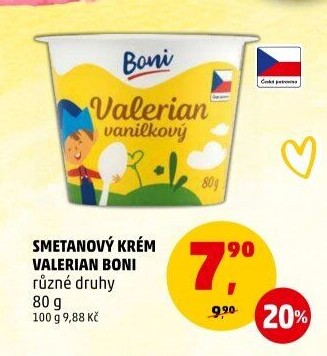 Smetanový krém Valerian Boni