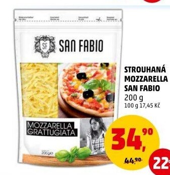 Sýr Mozzarella strouhaná San Fabio